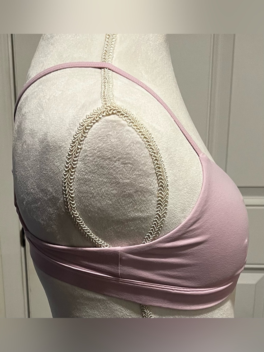 Alo Yoga Authentic Splendor Bra Candy Heart Pink / Light Lavender Size Medium - Picture 7 of 9